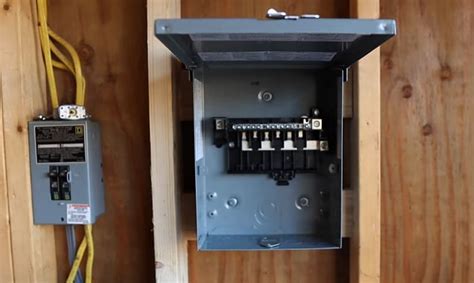 electrical sub panel breaker box|50 amp sub panel box.